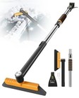 43 7  Extendable Ice Scrapers For Car Windshield For 12 Adjustable Orange