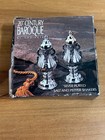 Godinger 20th Century Baroque Silver Plated Salt   Pepper Shakers Nib