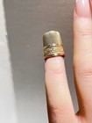 Gorgeous Simon Brothers 14 K Gold Floral Motif Size 7 Thimble 2 9 G