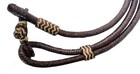 Chestnut Raw Hide Leather Horse Tack Hand-braided Romal Romel Reins Ranch Rope10