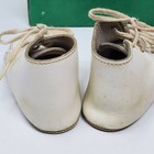 Vintage Stride Rite Infant Crib Leather Shoes Style 1109 Size 2 White Pre-walker