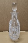 Atlantis Cut Crystal Round Hole Brandy Whiskey Decanter Bottle Liquor Limited  