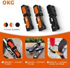 Okg Folding Bike Lock 3ft Heavy Duty Anti Theft W 4 Keys Mount Bracket
