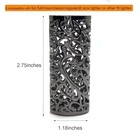 Thick Lighter Case Cover Holder Sleeve Pouches Metal Hollow Flower Design Black