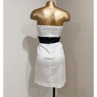 Teeze Me Women s White   Black Strapless Cocktail Party Mini Dress Size 3