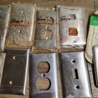 Sierra Stainless Duplex Outlet Receptacle Wall Cover Plate Vintage Lot Of 11 Nos