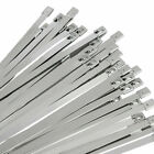 1000pcs 12  16  18  Stainless Steel Metal Cable Zip Tie Self Lock Strap Strong