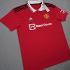 Manchester United Fc Jersey Mens Large Red Adidas 22 23 Home Soccer Shirt H13881