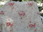 American Folk And Fabric Bentley L Red pink Roses Upholstery Vintage Appeal 