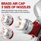 Professional Spray Gun Kit  Gravity Feed Air Spray Gun With 1 4mm 1 7mm 2 0mm N