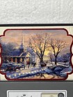 2 Hallmark Thomas Kinkade Boxed 16 Christmas Cards  Lighted Road To Church Nib
