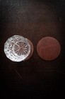 Real Natural Grain Leather Coasters     Durable Non-slip Distressed Design  Set   