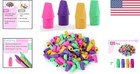 120 Latex-free Pencil Top Erasers - Lightweight  Vibrant   Scratch-free Design