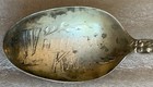 Vintage Sterling Ssmc Spoon - Wichita Kansas - Wheat