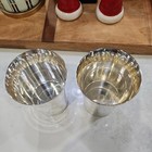 Set Of 2 Vintage Silver-plated Flared Edge Mint Julep Cups 4  Tall Silverplated