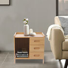 3-tier Bedroom Bedside Table Nightstand End Side Organizer Drawers Storage Box