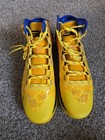 Under Armour Curry 2 Double Bang Basketball Shoes Gold Blue 3026281-700 Mens 13