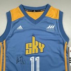 New    autographed    Chicago Sky Mvp Elena Delle Donne  11 Jersey Wnba Adidas Sz  S