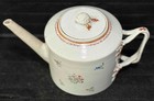 Antique Chinese Export Porcelain Teapot  Floral Decoration  C  1800