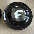 4 Set Black  Floating Center Caps For Forgiato Hubcap Rim 7 2 Inch 182 Mm