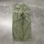Vintage 50s Military Pants 32x28 M-1951 Field Trousers Us M51 Korean War Repair