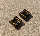 100pcs New Gold Augat 8 Pin Dip Gold Pin And Gold Contact Closed Frame Ic Socket