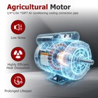 3hp Spl 1phase 3450rpm Air Compressor Electric Motor 56frame 115 230v 5 8  Shaft