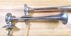 Set Of 2 Vintage Fiamm Trumpet Air Horns Type Ta-n 16  And 13 5  With Compressor