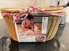 Fisher Price Pretend Play Toy Picnic Basket Set 31-piece Wooden Food Playset