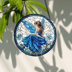 Fairy Stained Glass Suncatcher  Whimsical Window Hanging