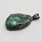 Breathtaking Arizona Turquoise Signed Navajo Sterling Necklace Pendant