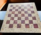 15  Marble Chess Board Handmade Stone Chess Board Coral And Red  Handmade - New