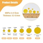 6 Sizes 880pcs Flat Round Sequin Paillettes Plastic Sequins For Crafts 8 10 1   