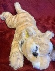 Nwt Fao Schwarz Lying Tiger Plush Stuffed Animal 15  Gold Edition Adopt A Pet