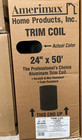 Amerimax 24 In  X 50 Ft  Black Over White Aluminum Trim Coil 6912435