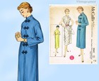 1950s Vintage Mccall s Sewing Pattern 3241 Uncut Misses Dress   Duster Sz 32 B