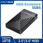 Acasis 2 5 3 5 Inch Sata Hdd Ssd Enclosure Usb 3 0 External Hard Drive Case