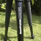 Manfrotto 055xprob Aluminum Tripod W  Pan tilt Head Qr Flip Lock 68 3in