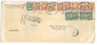      1928 One Cent Confederation X8  1st Class Double Domestic Rate Canada Cover
