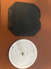 Vintage Concise White Circular Slide Rule No 320 W case