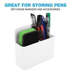 White Magnetic Dry Erase Marker Holder Pen Holder For Board