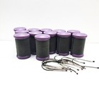 Conair Ion Shine Jumbo Hot Rollers Velvet Curlers Large 1 5  Flocked 12 W clips