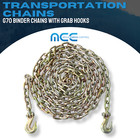 1 Pack Heavy Duty G70 5 16  X 20  Transport Binder Chain W  Grab Hooks 4700 Lbs