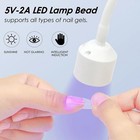 Mini Uv Led Nail Dryer Foldable Usb Gel Polish Curing Lamp Manicure Tool