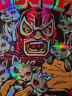 Puscifer Foil Poster Munk 2016 Reading Pa   35 Nm Luchador Kittens 