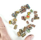 30 Old Antique Venetian Millefiori Glass African Trade Beads - Mixed