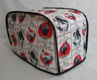Farmhouse Toaster Cover 2   4 Slice With Chicken   Rooster Unique Toaster Cover