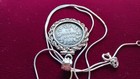 Rare 1874 Canadian  925 Silver Victoria Pendant On 18  925 Italian Silver Chain