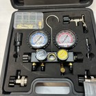 Ac Manifold Gauge Set 4-way Fit R134a R12 R410a R22 Refrigeration Charging Set
