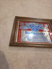 Vintage 12  X 14  Framed Budweiser King Of Beers Mirror